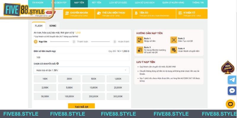 Tạo mã QR thanh toán Code pay
